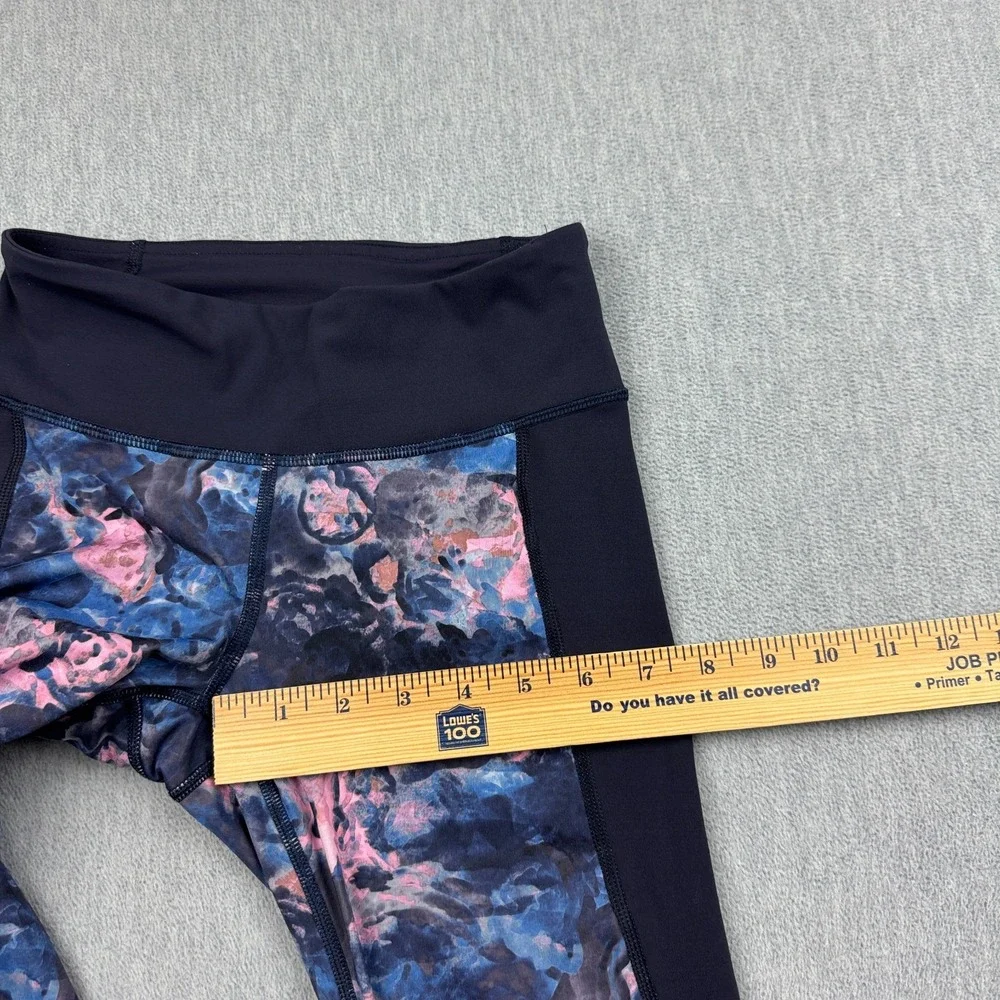 Lululemon Leggings Womens 2 Purple Printed If You're Lucky Crop 22